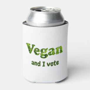 Enfriador De Latas Personalizar Activista Vegano Votante