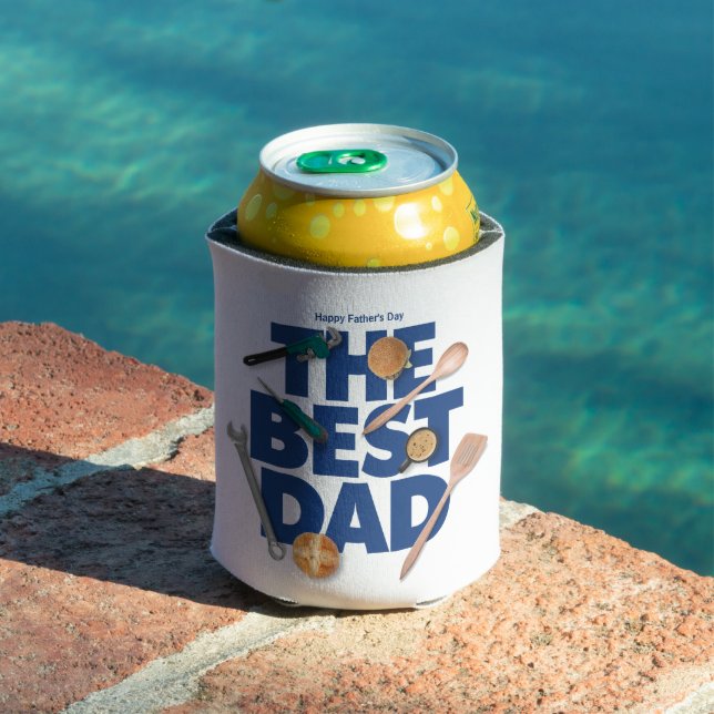 Enfriador De Latas Personalizar el feliz día del padre | El mejor pap (Piscina in situ)