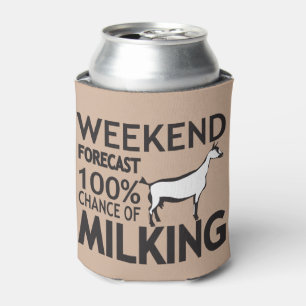 Enfriador De Latas PERSONALIZAR Pronóstico de fin de semana Leche Obe