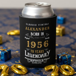 Enfriador De Latas Personalized 70th Birthday 1956 Vintage Legendary