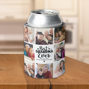 Enfriador De Latas Personalized Grandma Photo Best Grandma Ever