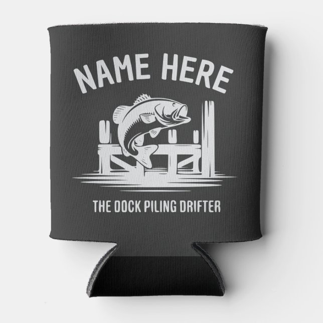 Enfriador De Latas Personalized Name Dock Shadow Bass (Anverso)