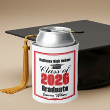 Personalized Red Class of 2026 Graduation Party