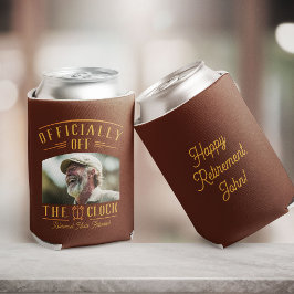 Enfriador De Latas Personalized Retiree Party Favor Retirement Photo 