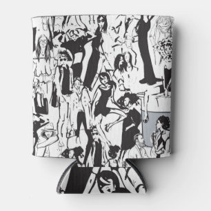 Enfriador De Latas Personas de moda: ilustracion inmaculado.