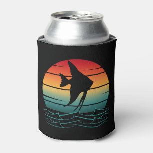 Enfriador De Latas Pesca al Atardecer con Peces Antiguos