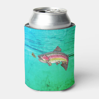 Enfriador De Latas Pesca de trucha arco iris saltando