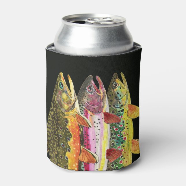 Enfriador De Latas Pesca de truchas (Lata Anverso)