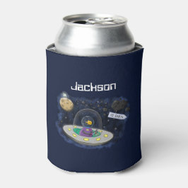 Enfriador De Latas Pescado alegre lindo del ilustracion del personali