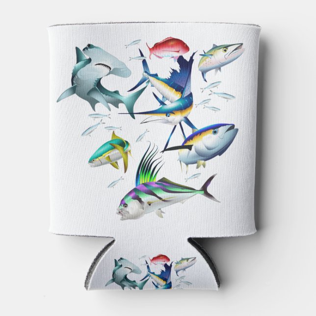 Enfriador De Latas Pescado deportivo del Pacífico (Anverso)