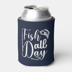 Enfriador De Latas Pescado Todo el día Regalos de pesca para pescador