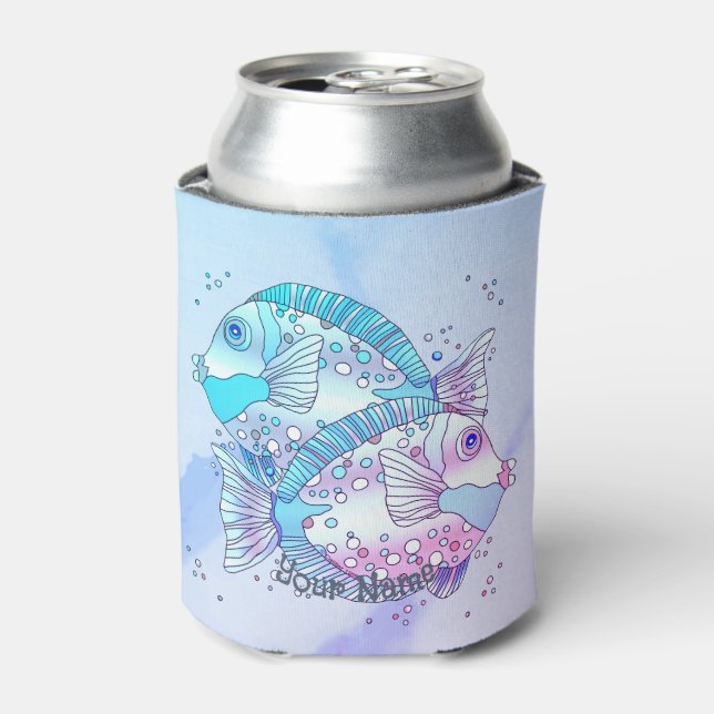 Enfriador De Latas Pez Azul  (Lata Anverso)