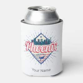 Enfriador De Latas Phoenix Arizona Estados Unidos Skyline Vintage Est