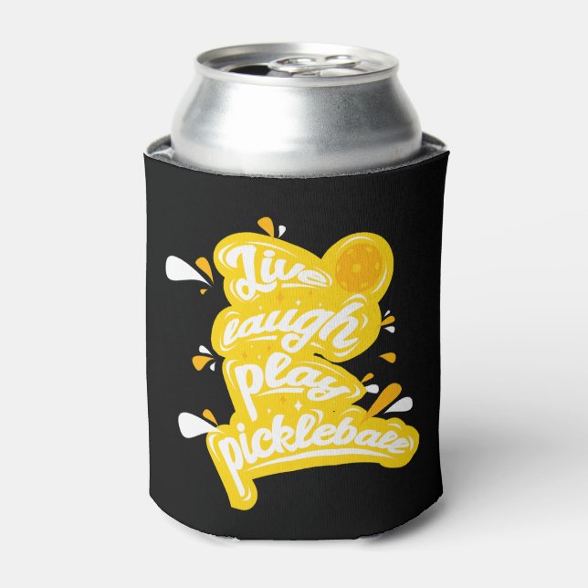 Enfriador De Latas Pickleball - Live Lauren Play Pickleball (Lata Anverso)