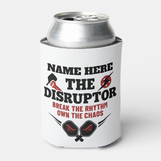 Enfriador De Latas Pickleball Personalized Name The Rally Wrecker  (Lata Anverso)