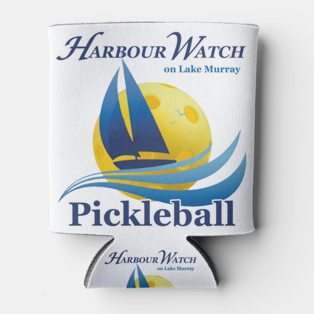 Enfriador De Latas Pickleball & Sailboat Combo Tee - Personalízalo (Anverso)