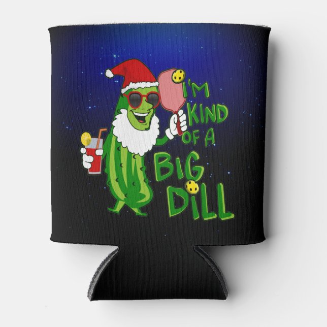 Enfriador De Latas Pickleball Santa Big Dill (Anverso)