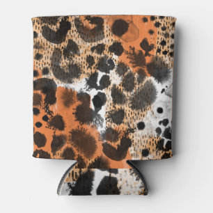 Enfriador De Latas Piel animal: patrón de leopardo creativo.