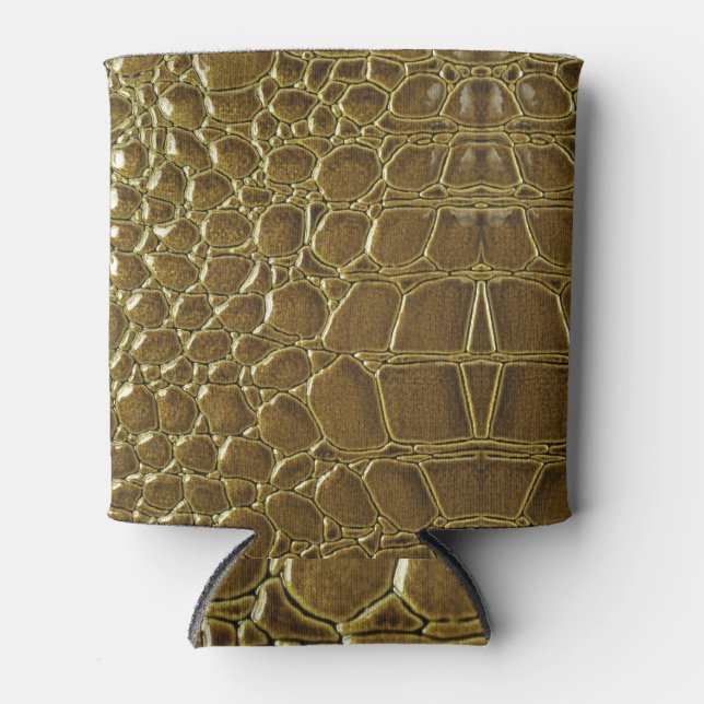 Enfriador De Latas Piel de cocodrilo: Detalle de textura de cierre (Anverso)