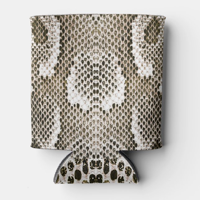 Enfriador De Latas Piel de Python: Diseño de Patrón Animal (Anverso)