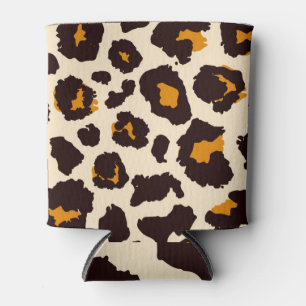 Enfriador De Latas Piel de queso, textura de impresión animal.