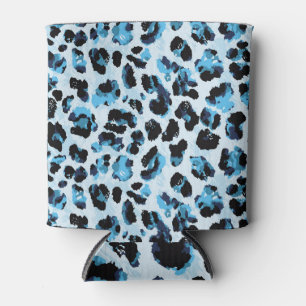 Enfriador De Latas Piel leopardo Cheetah: tinte vinícola acuarela