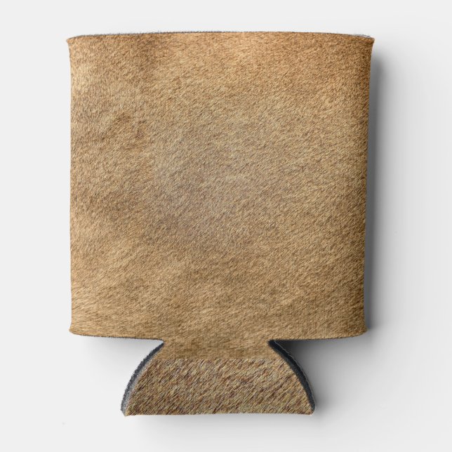 Enfriador De Latas Piel real de león: textura de piel (Anverso)