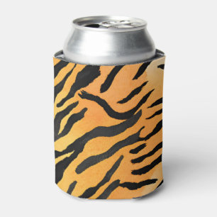 Enfriador De Latas Pieles modernas de tigre a rayas Imprimir felinos 