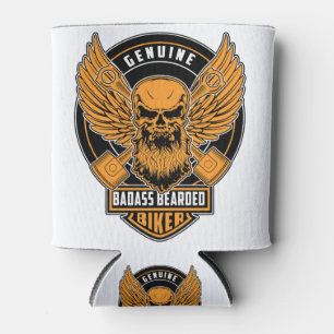 Enfriador De Latas Piloto con barba auténtico