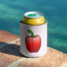 Enfriador De Latas Pimiento rojo grande y hermoso