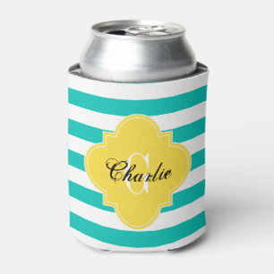 Enfriador De Latas Piña con Franjas de Rugby