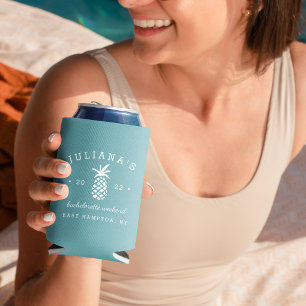 Enfriador De Latas Piña de Bachelorette   Personalizado