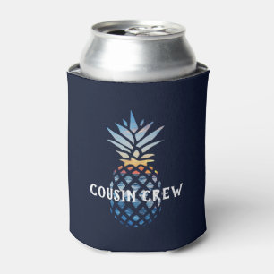 Enfriador De Latas Piña de puesta de sol tropical personalizada