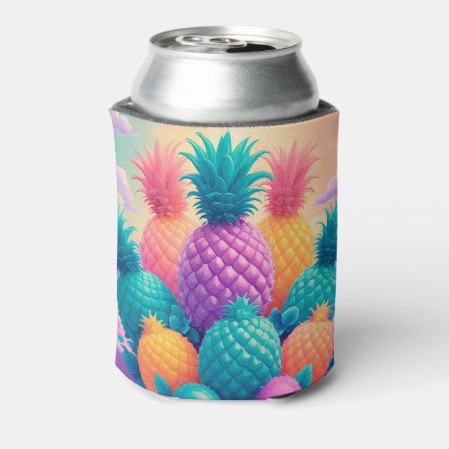 Enfriador De Latas Piñas de colores (Reverso de la lata)