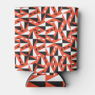 Enfriador De Latas Pincel geométrico abstracto: patrón vintage