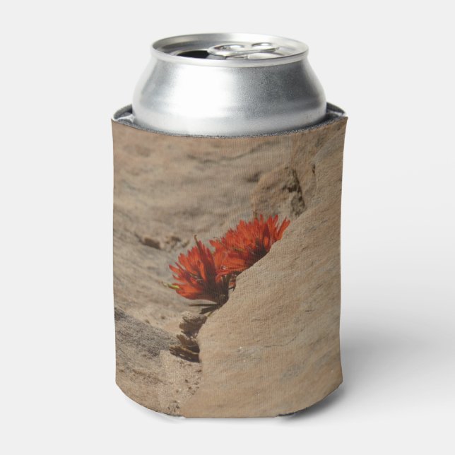 Enfriador De Latas Pincel indio en rocas en Zion (Lata Anverso)