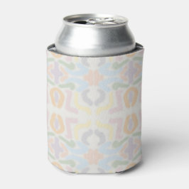Enfriador De Latas Pinceladas de acuarela pastel en blanco nube