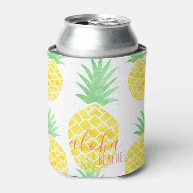 Enfriador De Latas Pineapple Aloha (Lata Anverso)