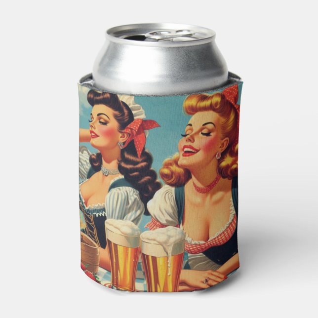 Enfriador De Latas Pines de cerveza retro (Lata Anverso)