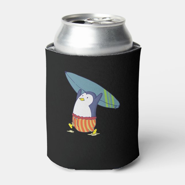 Enfriador De Latas Pinguin nichts ist besser als Surfen (Lata Anverso)
