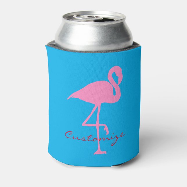 Enfriador De Latas Pink Flamingo Thunder_Cove (Reverso de la lata)