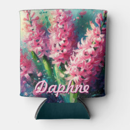 Enfriador De Latas Pink Hyacinths Hyacinth Floral Personalized