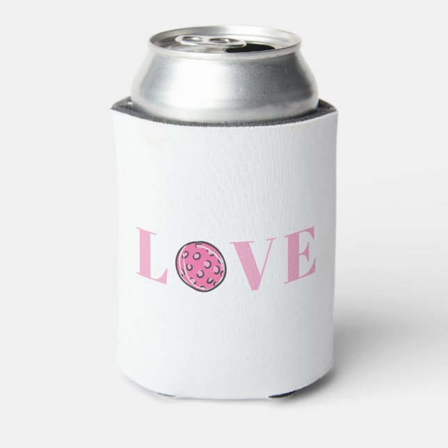 Enfriador De Latas Pink Pickleball Pink Love (Reverso de la lata)