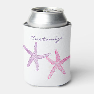 Enfriador De Latas Pink Purple Starfish Thunder_Cove