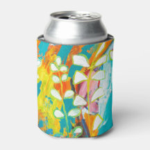 Pintado Acrílico Floral Multicolores Resumen