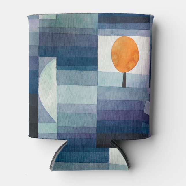 Enfriador De Latas Pintura azul del árbol abstracto de Paul Klee (Anverso)