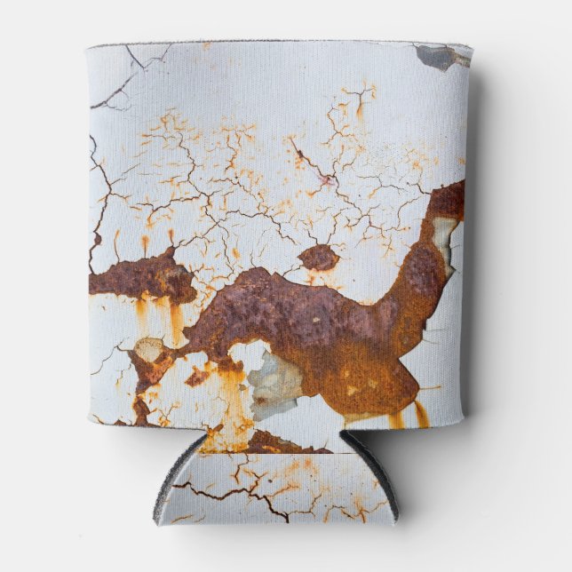 Enfriador De Latas Pintura blanca rota, auto oxidado. (Anverso)