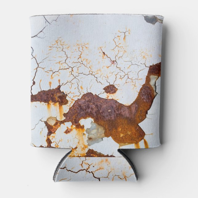 Enfriador De Latas Pintura blanca rota, auto oxidado. (Anverso)