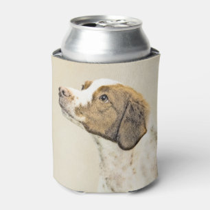 Enfriador De Latas Pintura británica - Arte de perro original muy bo