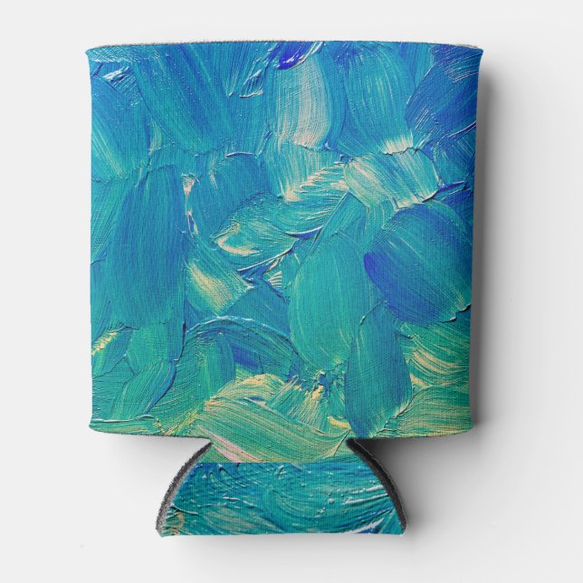 Enfriador De Latas Pintura De Aceite: Cepillo De Verano. (Anverso)